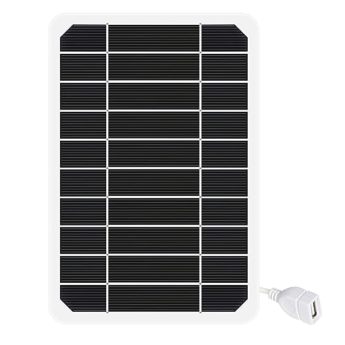 DEWIN Solarpanel, monokristallines Solarpanel 5V USB-Ausgang tragbares Solar-Handy-Akku-Ladegerät für Outdoor-Aktivitäten Camping Klettern (Size : 15W) von DEWIN