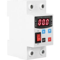 Spannungsschutz, einstellbarer Spannungsregler 2P Dual Digital Display 40A 230V ac Niederspannungsschutz Einstellbares Über- und von DEWIN