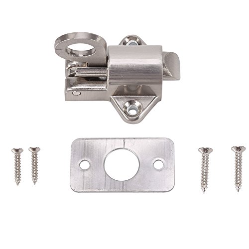 DEWIN Türriegel, Fenster Tor Sicherheit Pull Ring Spring Bounce Türriegel Aluminium Latch Lock von DEWIN