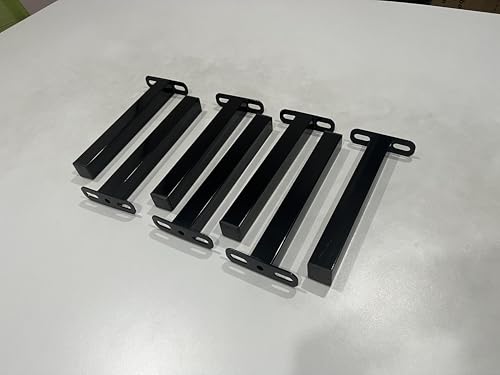 DEWINNER 7 Füße für Lattenrost, Fußteil 26 cm (mattschwarz) von DEWINNER