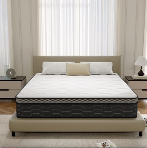 DEWINNER Matratze 140x200cm, Federkern- und Schaumstoffmatratze, 27 cm hoch Taschenfederkernmatratze, perfekte Unterstützung, mittlerer Härtegrad, antimilben, antiallergisch, antibakteriell(H3) von DEWINNER