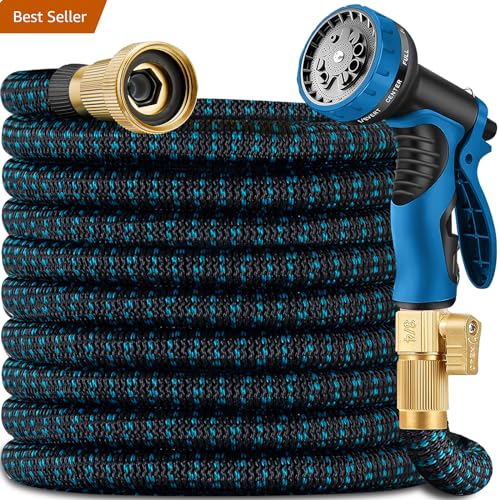 Erweiterbarer Gartenschlauch, 22,9 m, dehnbarer Wasserschlauch, kein Knicken, leichter, flexibler Schlauch mit 3-lagigem Latexkern und 1,9 cm massiven Armaturen – 22,9 m einziehbares dehnbares Erweiterbarer Gartenschlauch, 22,9 m, dehnbarer Wasserschlauch, kein Knicken, leichter, flexibler Schlauch mit 3-lagigem Latexkern und 1,9 cm massiven Armaturen – 22,9 m einziehbares dehnbares von DEWNEWS