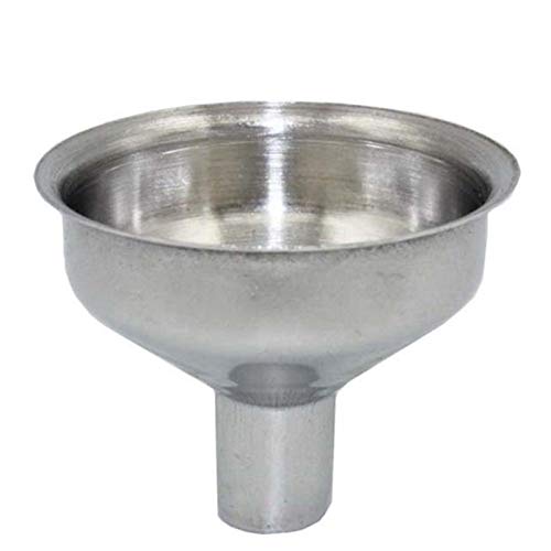 DEWU Edelstahl-Trichter – Flagon-Trichter, Salz-/Pfeffermühle, Gewürzstreuer, Gewürzglas, Öl- und Essig-Nachfüllwerkzeug (Durchmesser: B: 4 cm/C: 3,5 cm) von DEWU