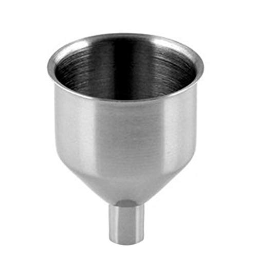 DEWU Trichter aus Edelstahl – Flagon Trichter, allgemeiner Trichter, Salz-/Pfeffermühle, Gewürzstreuer, Gewürzglas, Öl und Essig Nachfüllwerkzeug (Durchmesser: 4 cm/C:3,5 m) von DEWU