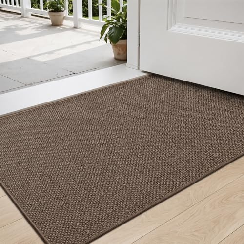 DEXI Fußmatte Innen 60 x 90cm, rutschfest Schmutzfangmatte, waschbar Fussmatte, Dünne Eingangstürmatte, Strapazierfähige Türmatte für Innenbereich, Braun DEXI Fußmatte Innen 60 x 90cm, rutschfest Schmutzfangmatte, waschbar Fussmatte, Dünne Eingangstürmatte, Strapazierfähige Türmatte für Innenbereich, Braun von DEXI