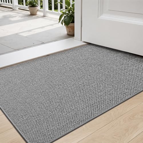 DEXI Fußmatte Innen 60 x 90cm, rutschfest Schmutzfangmatte, waschbar Fussmatte, Dünne Eingangstürmatte, Strapazierfähige Türmatte für Innenbereich, Hellgrau DEXI Fußmatte Innen 60 x 90cm, rutschfest Schmutzfangmatte, waschbar Fussmatte, Dünne Eingangstürmatte, Strapazierfähige Türmatte für Innenbereich, Hellgrau von DEXI