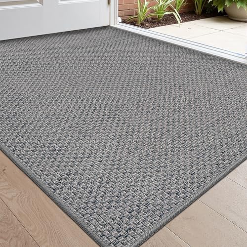 DEXI Schmutzfangmatte Innen 44 x 76 cm, rutschfest Fußmatte waschbar, absorbierend Fussmatte, Dünne Türmatte Eingangsteppich für Haustür & Flur, Grau DEXI Schmutzfangmatte Innen 44 x 76 cm, rutschfest Fußmatte waschbar, absorbierend Fussmatte, Dünne Türmatte Eingangsteppich für Haustür & Flur, Grau von DEXI