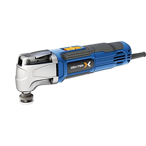 DEXTER - Multifunktions-Werkzeug - 10 mitgelieferte Zubehörteile - 260W - 15000/22000 U/min - mit 6 Variabler Drehzahleinstellungen - Schutzkasten von DEXTER
