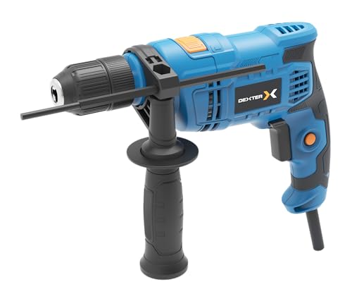 DEXTER - Schlagbohrer - Bohrmaschine - Handbohrmaschine - 650W - 44800 SPM - Auto-Lock Ø13 mm - Tiefenanschlag - max. Bohr Ø 30mm von DEXTER