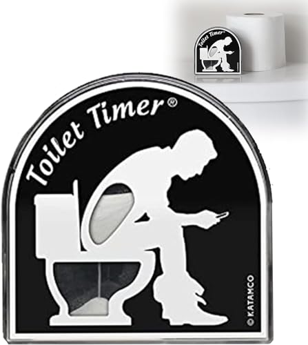 5 Minuten Toilette Timer Sanduhr Mann, Kreative Toiletten Timer Mann, Toilettentimer Lustige Geschenke für Männer, Toiletten Sanduhr Männer und Frauen, Zeit Sanduhr Dekoration (Männer) von DEYROS