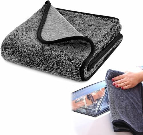 Shiny-Bath Trockentuch, Shiny Bath XXL Exul FASTDRY Trockentuch 40x60cm, Twist Pile Microfiber Cloth, Mikrofasertuch mit gedrehtem Flor, Duschkabinen Tuch zum Wasser Abziehen in Dusche & Bad (1 PCS) von DEYROS