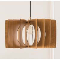 Dezaart Holz Pendelleuchte |Holz Kronleuchter Beleuchtung|Holz Moderne Kronleuchter| Hängelampe|Mid Century Modern Kronleuchter|Skandi von DEZAART