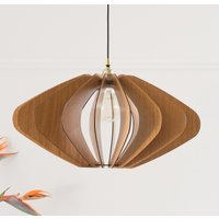 Mid-Century Holz Pendelleuchte - Umfassen Sie Moderne Eleganz Für Esszimmer, Küche Oder Schlafzimmer Beleuchtung Von Dezaart von DEZAART