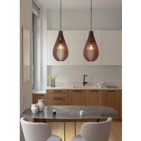 Raffinierte Einfachheit Mid-Century Modern Holz Pendelleuchte - Perfekt Für Jeden Raum Lass Dich Von Der Einfachheit Inspirieren von DEZAART