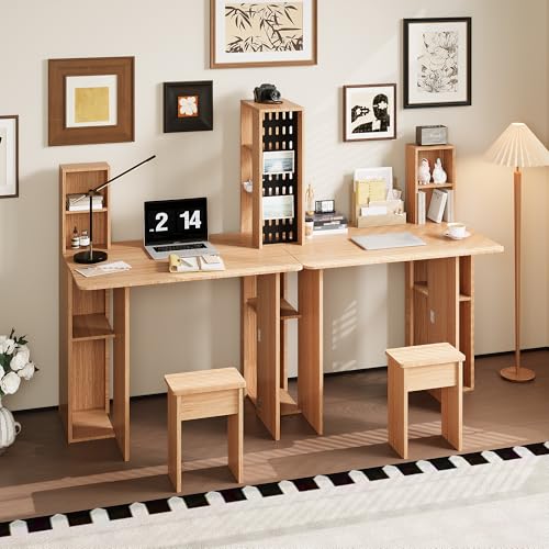 DEZAGCE Klapptisch mit Schrank für 2 Personen – Multifunktionaler Schreibtisch mit Aufbewahrung & Stühlen, Platzsparender Arbeitstisch für Kinder, Eltern & Home Office, 180 x 30 x 106 cm DEZAGCE Klapptisch mit Schrank für 2 Personen – Multifunktionaler Schreibtisch mit Aufbewahrung & Stühlen, Platzsparender Arbeitstisch für Kinder, Eltern & Home Office, 180 x 30 x 106 cm von DEZAGCE