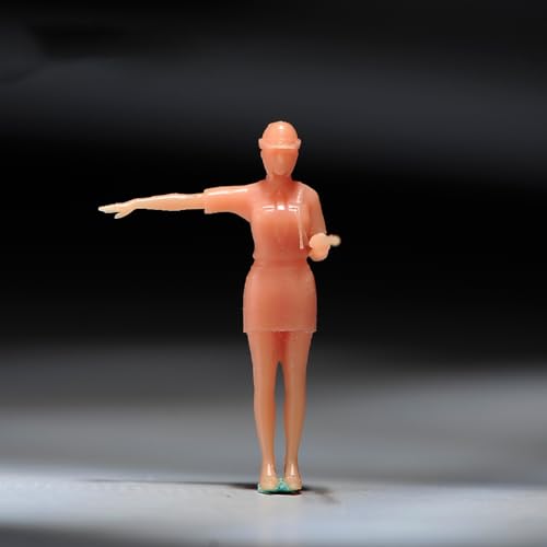 DEZARO 1/24 1/43 1/64 1/87 Scale Miniatures Unpainted Policewoman Action Figure Solider Scene Props Figures Model Figurine for Car Toys Matching Gift (1/43 Scale, A) von DEZARO