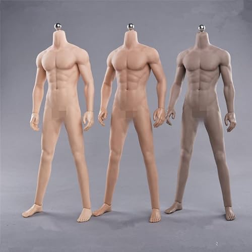 DEZARO 1/6 Scale Male Body,JIAOU 12inch Male Super Flexible Strong Muscle Seamless Action Figure Body Collection (JO-K10A, Normal Skin) von DEZARO