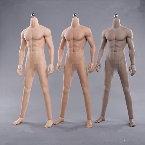 DEZARO 1/6 Scale Male Body,JIAOU 12inch Male Super Flexible Strong Muscle Seamless Action Figure Body Collection (JO-K10A, Suntan Skin) von DEZARO
