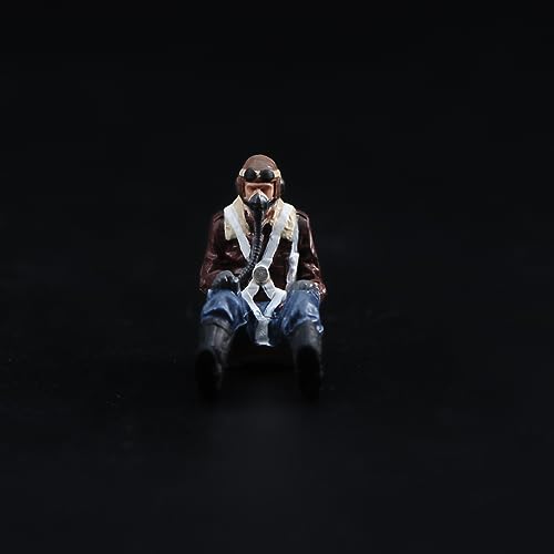 DEZARO 1:48 Scale Miniatures People Figurine WWII Pilot Hand Painted Tiny People Resin Diorama Action Figure for Cars Vehicles Model (#1 Germany Pilot) von DEZARO