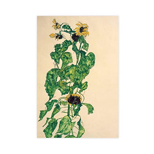 DEZARO Exklusive Kunstmaler Egon Schiele Ästhetisches Poster 3 Leinwand Poster Schlafzimmer Dekor Sport Landschaft Büro Zimmer Dekor Geschenk ungerahmt 30 x 45 cm von DEZARO