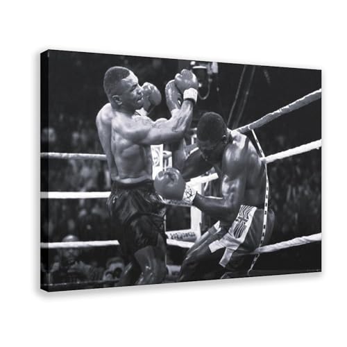 DEZARO Mike Tyson – Boxer-Poster, Leinwand-Poster, Wandkunst, Dekordruck, Bild, Gemälde für Wohnzimmer, Schlafzimmer, Dekoration, Rahmen-Stil, 30 x 45 cm von DEZARO