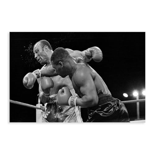 DEZARO Mike Tyson – Boxer-Poster, Leinwand-Poster, Wandkunst, Dekordruck, Bild, Gemälde für Wohnzimmer, Schlafzimmer, Dekoration, ungerahmt, 30 x 45 cm von DEZARO