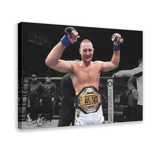 DEZARO Sean Strickland – Boxer-Poster, Leinwand, Schlafzimmer, Dekoration, Sport, Landschaft, Büro, Raumdekoration, Geschenk, Rahmen-Stil, 30 x 45 cm von DEZARO