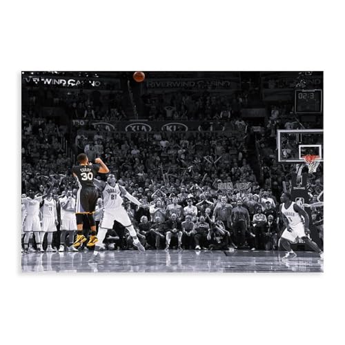 DEZARO Stephen Curry-Poster auf Leinwand, Basketballspieler, Schlafzimmer, Dekoration, Sport, Landschaft, Büro, Raumdekoration, Geschenk, ungerahmt, 30 x 45 cm von DEZARO