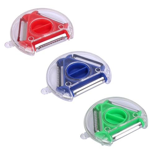 DEZP 3 PCS Multifunktion kartoffelschäler schäler gemüseschäler schäler küche schäler gemüse für Gemüse Obst weiche Haut schälen Die Kruste schälen In dünne Streifen schneiden von DEZP