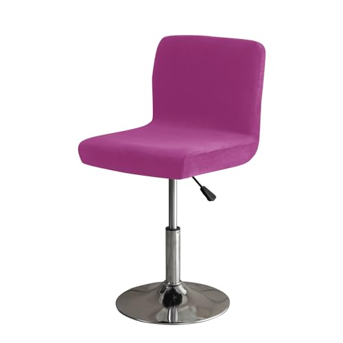 DEZYPZAM Barhocker-Schonbezüge, Stretch-Stuhlbezug, Stretch Barhocker Stuhlhussen Bezüge, für Kurze Drehstuhl, Rückenlehne, Barhocker, Barstuhl (Lila,4) von DEZYPZAM