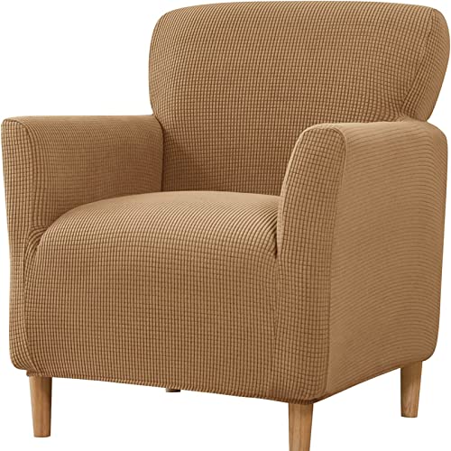 DEZYPZAM Sofahusse Sofa Abdeckung Hussen Wannensesselhussen | Accent Stuhlhussen Mit Armlehnen | Lounge Tub Sessel Stuhl Schonbezug, Sofa Überwürfe Sofabezug (Kaffeefarbe) von DEZYPZAM