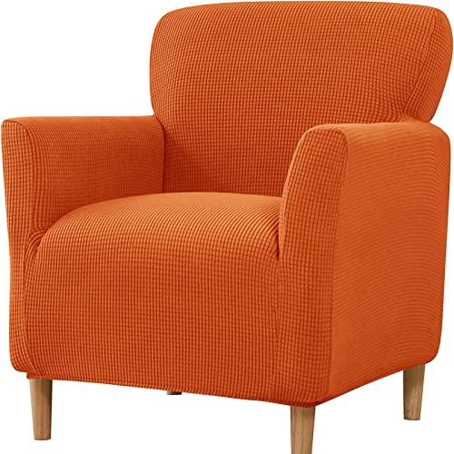 DEZYPZAM Sofahusse Sofa Abdeckung Hussen Wannensesselhussen | Accent Stuhlhussen Mit Armlehnen | Lounge Tub Sessel Stuhl Schonbezug, Sofa Überwürfe Sofabezug (Orange) von DEZYPZAM