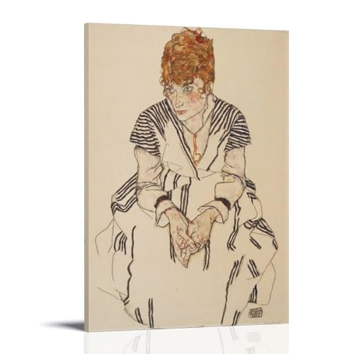 Adele Harms von Egon Schiele Maler-Kunstwerk, Poster, Leinwand, Wandkunstdrucke, Geschenke, Foto, Gemälde, Raumdekoration, Heimdekoration, 50 x 75 cm Adele Harms von Egon Schiele Maler-Kunstwerk, Poster, Leinwand, Wandkunstdrucke, Geschenke, Foto, Gemälde, Raumdekoration, Heimdekoration, 50 x 75 cm von DEcter