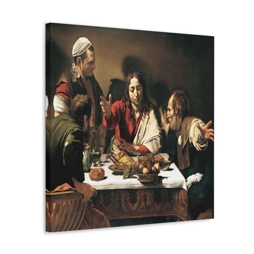 Caravaggio Painters' Works「Supper at Emmaus」Poster, Kunstdruck, Wand-Foto, zum Aufhängen, Bild, Familienschlafzimmer, Dekoration, Geschenk, 40 x 40 cm Caravaggio Painters' Works「Supper at Emmaus」Poster, Kunstdruck, Wand-Foto, zum Aufhängen, Bild, Familienschlafzimmer, Dekoration, Geschenk, 40 x 40 cm von DEcter