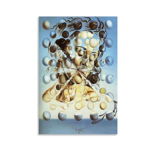 Galatea of The Spheres von Salvador Dalí Maler-Kunstwerk, Poster, Wandkunst, Scroll Leinwand, Gemälde, Bild, Wohnzimmer, Dekoration, Zuhause, 60 x 90 cm von DEcter