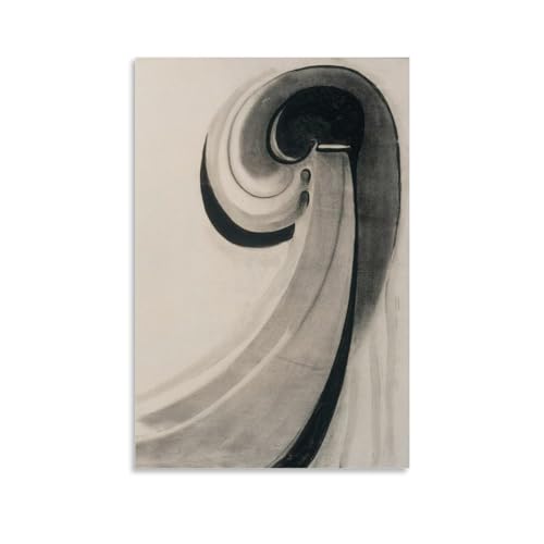 Georgia O'Keeffe Maler-Kunstwerk, Poster auf Leinwand, Wandkunst, Rollbild, Druck, Wohnzimmer, Wände, Dekoration, Häuser, 50 x 75 cm von DEcter