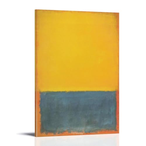 Mark Rothko Maler (Graugelb), Kunstwerk-Poster, Wandkunst, Geschenke, Schlafzimmer, Drucke, Heimdekoration, hängendes Bild, Leinwandbild, 50 x 75 cm von DEcter