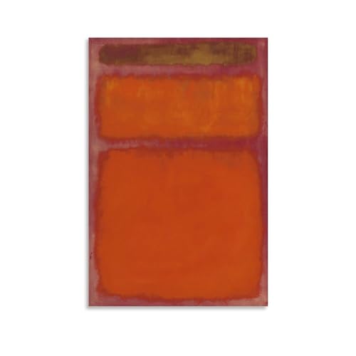 Mark Rothko Maler (orange, rot, gelb), Kunstwerk-Poster, Wandkunst, Rollen, Leinwand, Gemälde, Bild, Wohnzimmer-Dekoration, Zuhause, 60 x 90 cm von DEcter