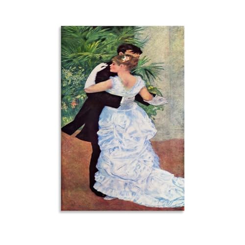 Pierre Auguste Renoir Painters' Works「Dance In The City」Bedrucktes Leinwand-Poster Kunstdruck Wandkunst Gemälde Leinwand Kunstwerke Geschenkidee Raumästhetik 30 x 45 cm von DEcter