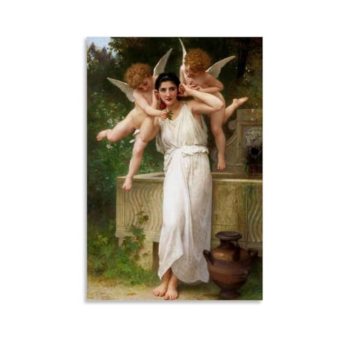 William Adolphe Bouguereau Painters' Works「Innocence Youth」Bedrucktes Leinwand-Poster Geschenke Leinwand Gemälde Wandkunst Dekorative Bild Drucke Moderne Dekoration 60 x 90 cm von DEcter