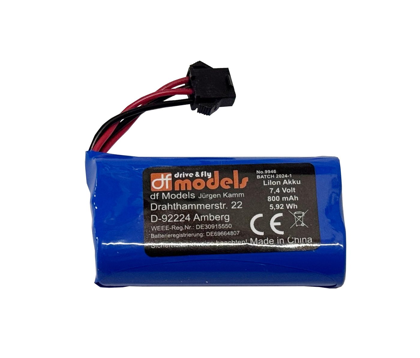 DF-Models DF Models LiIon Akku 7,4 Volt 800 mAh Elektroauto-Ladegerät DF-Models DF Models LiIon Akku 7,4 Volt 800 mAh Elektroauto-Ladegerät von DF-Models