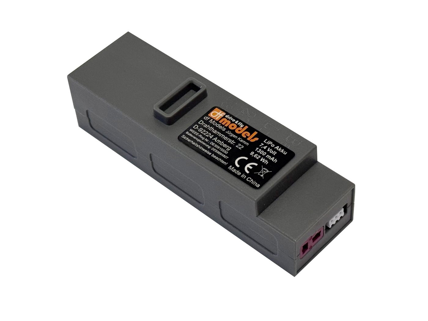 DF-Models DF Models LiPo Akku 7.4 Volt - 1300mAh Elektroauto-Ladegerät von DF-Models