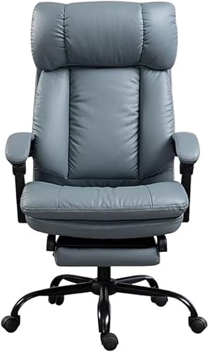 DFAEEKIYO Bürostuhl kann liegen, Computerhocker, Ergonomie, Rückenstütze, einfache Möbelverbindung, Armlehne, Schwamm von DFAEEKIYO