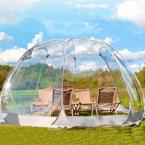 Blasenzelt, Pop-Up-Pavillon, 3 m / 3,6 m, Iglu-Kuppel, Garten, Terrasse, Überdachung, Überdachung, 3–6 Personen, groß, Premium-Übergröße, sofortiges Gewächshaus, Wetterschutz für Party, Camping von DFANCE