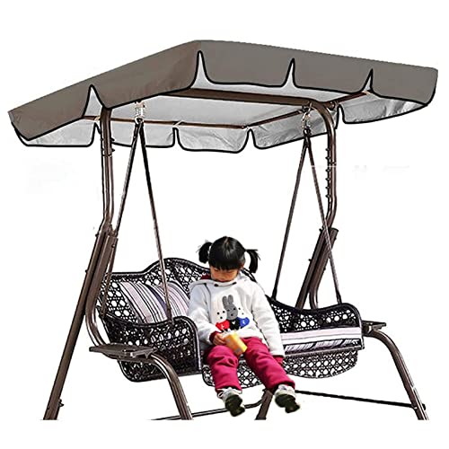 DFANCE Ersatzdach für Hollywoodschaukel,Gartenschaukel Universal Hollywoodschauke Ersatzdach Ersatzdach Wasserabweisend für Patio Yard Seat (Beinhaltet Nicht Sitzbezug) von DFANCE