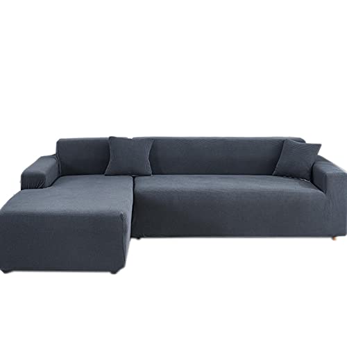 DFANCE Jacquard-Sofabezüge Eck Stretch-Sofabezug für 1/2/3/4 Sitzer,Sofa Überwürfe Sofabezug Stretch elastische Sofahusse Sofa Abdeckung Möbelschutz-Sofabezüge,A,3 Seater 190～230cm von DFANCE