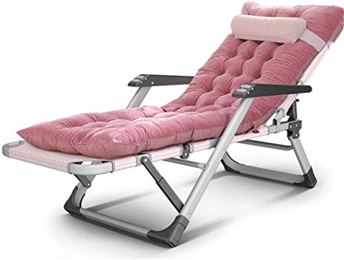 DFANCE Leichter Zero Gravity Lounge Chair, Klappstühle Breitere Armlehne Sonnenliege Verstellbare Liegestühle Relaxer Pad Kissen Kopfstütze Unterstützung 200KG von DFANCE