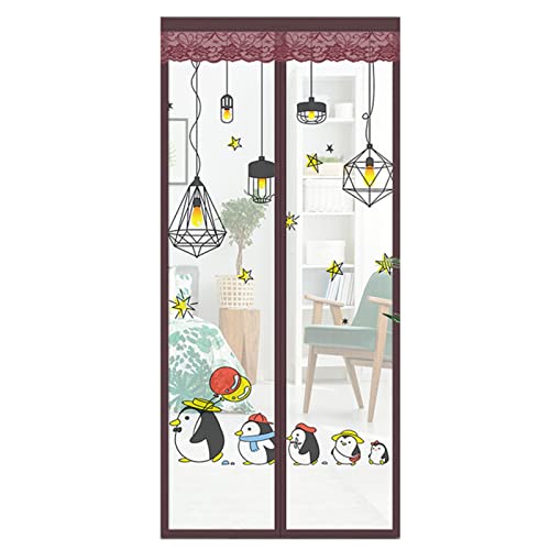 DFANCE Magnetischer Fliegengitter Tür Insektenschutz Türschutz,Türschutz,Insektennetz,Automatisches Schließen,Sommer für Balkontür Kinderzimmer Wohnzimmer Terrassentür von DFANCE