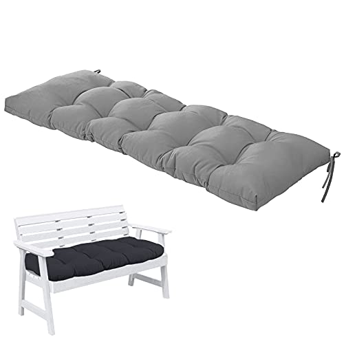 DFANCE Outdoor Bankauflage Garten,Kissen für Hollywoodschaukel Gartenbank Auflage Kissen Sitzkissen,für Terrasse,Rasen,Gartenschaukel, Gartenmöbel,Lounger,Grau,100x50CM/39x20IN von DFANCE