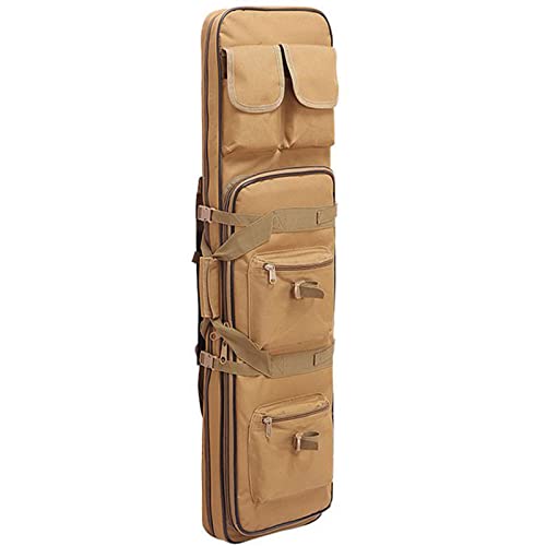 DFANCE Waffenkoffer für Langwaffen Futteral Langwaffen Durchgehender Reißverschluss Taktische Gewehrtasche Soft Air Rifle Gun Carry Case,für Langwaffen Gewehr Jagd,Khaki,120cm/47.2in von DFANCE